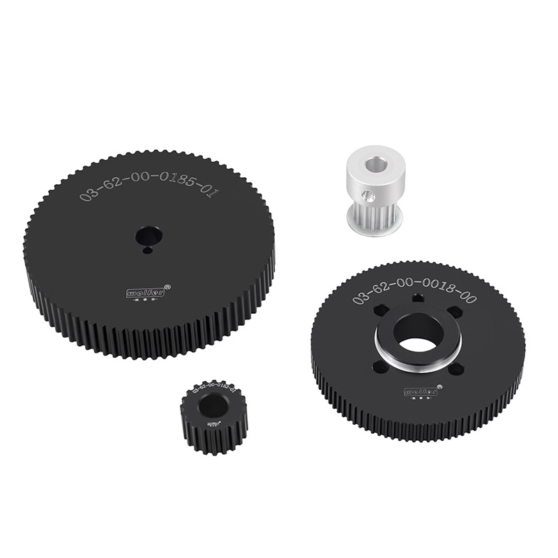 Manufacturer's in-stock aluminum alloy synchronous pulleys, as per drawings and samples, industrial transmission wheels, mechanical equipment toothed synchronous pulleys Specification drawing