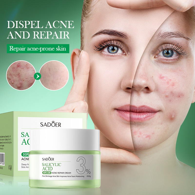 Cross-border wholesale of SADOER salicylic acid acne-fighting amino acid skin care products and facial cleansers in full English Specification drawing