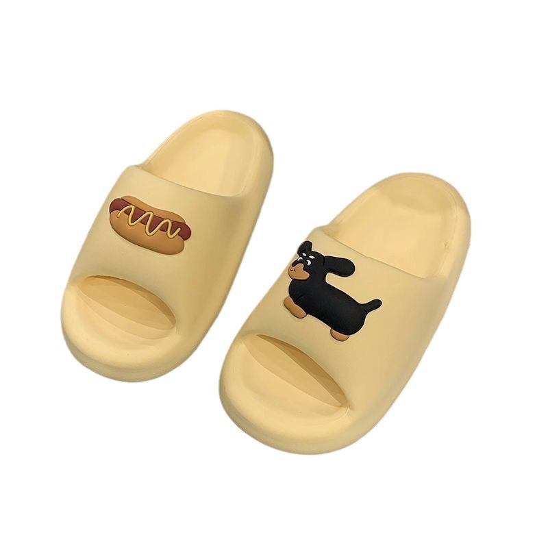 EVA Summer new women's slippers, indoor silent, thick-soled, anti-slip and non-smelly feet for bathroom bathing, men's cooling slippers 443 Item Picture
