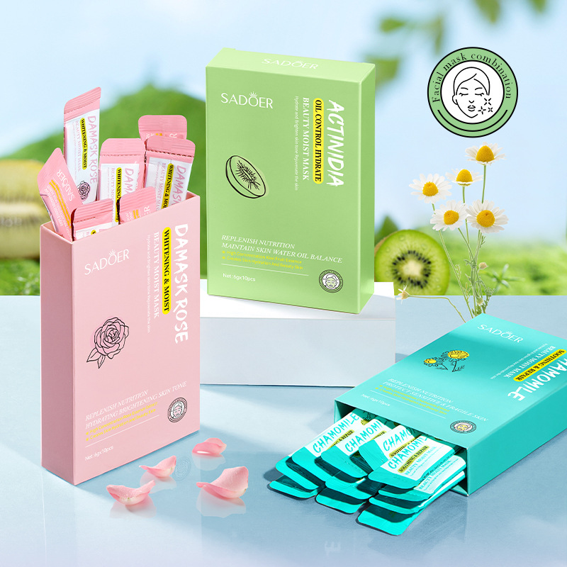 Cross-border export wholesale of all-English SADOER oil-control whitening mask and hydrating skin care mask details Picture