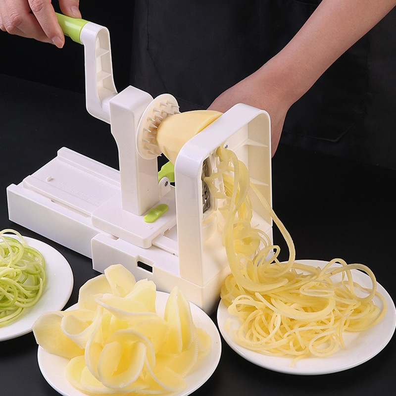 In stock: Waterfall shredded potatoes, noodles, extra-long shredded hot pot, hand-cranked, sliced vegetables, carrots, shredded and rolled Specification drawing