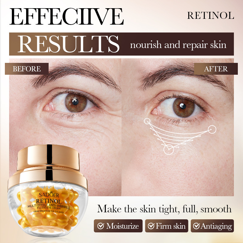 Cross-border wholesale of SADOER Retinol Multi-effect anti-wrinkle Firming Cream, Hydrating and Moisturizing Eye Cream in English Item Picture