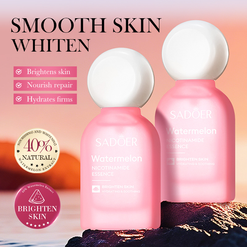 Cross-border wholesale of SADOER Watermelon Nicotinamide Essence for skin rejuvenation, moisturizing and nourishing full figure