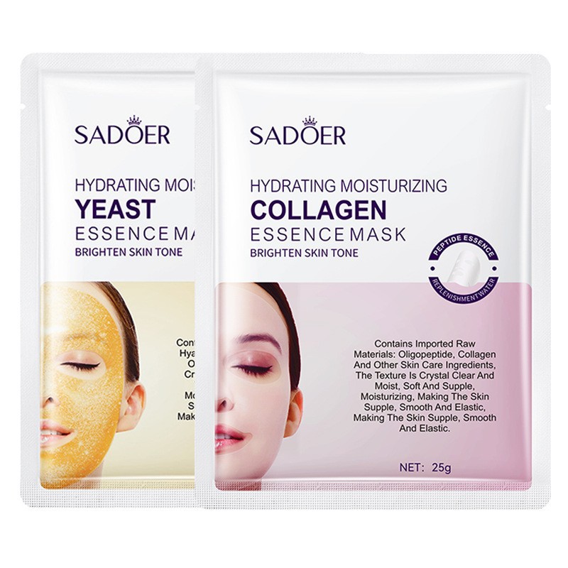 Cross-border wholesale of all-English SADOER Peptide Collagen Essence Facial mask for hydrating and nourishing Item Picture