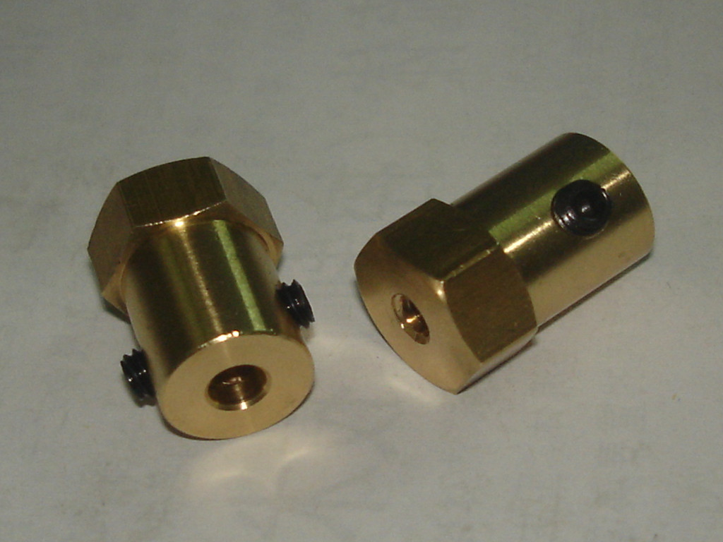High-quality hexagonal couplings, hexagonal connectors, robot accessories, couplings, 3MM hole rigid couplings full figure