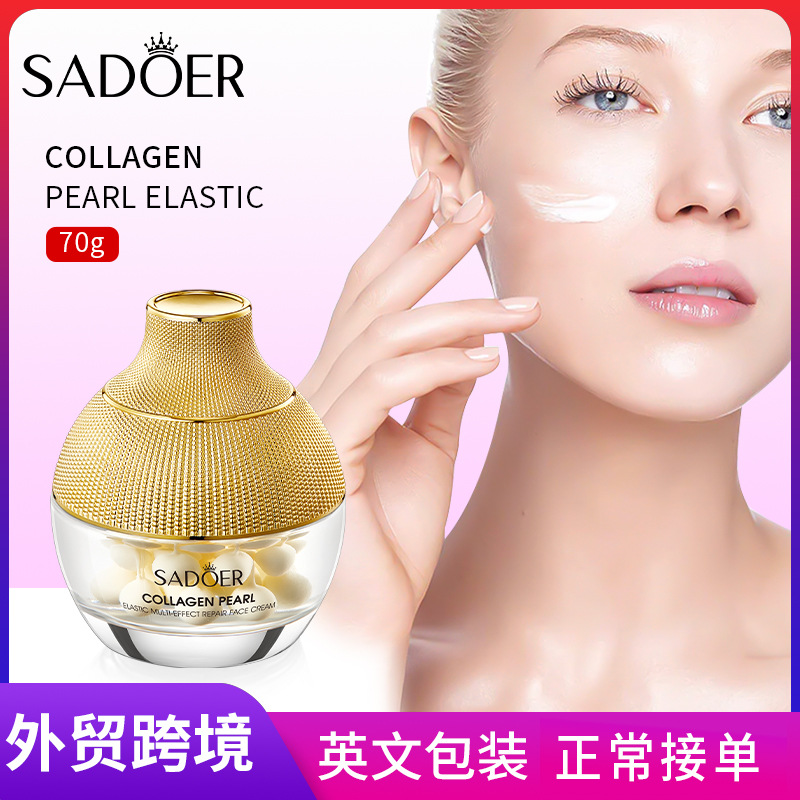 Cross-border wholesale of SADOER's all-English recombinant collagen Pearl Multi-Effect Repair Cream and Moisturizing Cream full figure