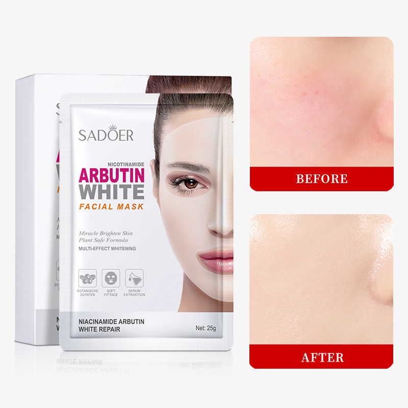 Cross-border export wholesale of SADOER nicotinamide arbutin Whitening and Hydrating Mask, freckle-removing and brightening mask Item Picture