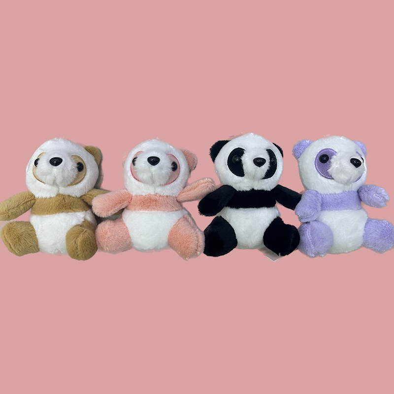 Sitting Plate Panda Cultural and Creative Chengdu Panda Souvenirs, creative dolls, Cartoon accessories, pendants, plush toys, keychains, cloth dolls, pendants, cute decorations, gifts, claw machine factory direct sales