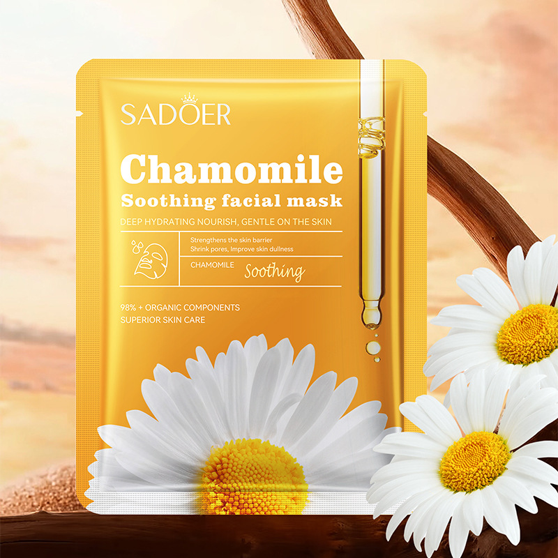 All-english SADOER chamomile Soothing Hydrating Mask Moisturizing and hydrating Mask Patch Cross-border export wholesale Item Picture