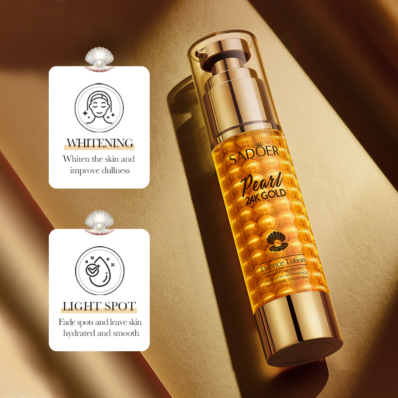 Cross-border wholesale of SADOER24K Gold Pearl Collagen Whitening and Moisturizing Essence Lotion for Skin rejuvenation and Nourishment Specification drawing