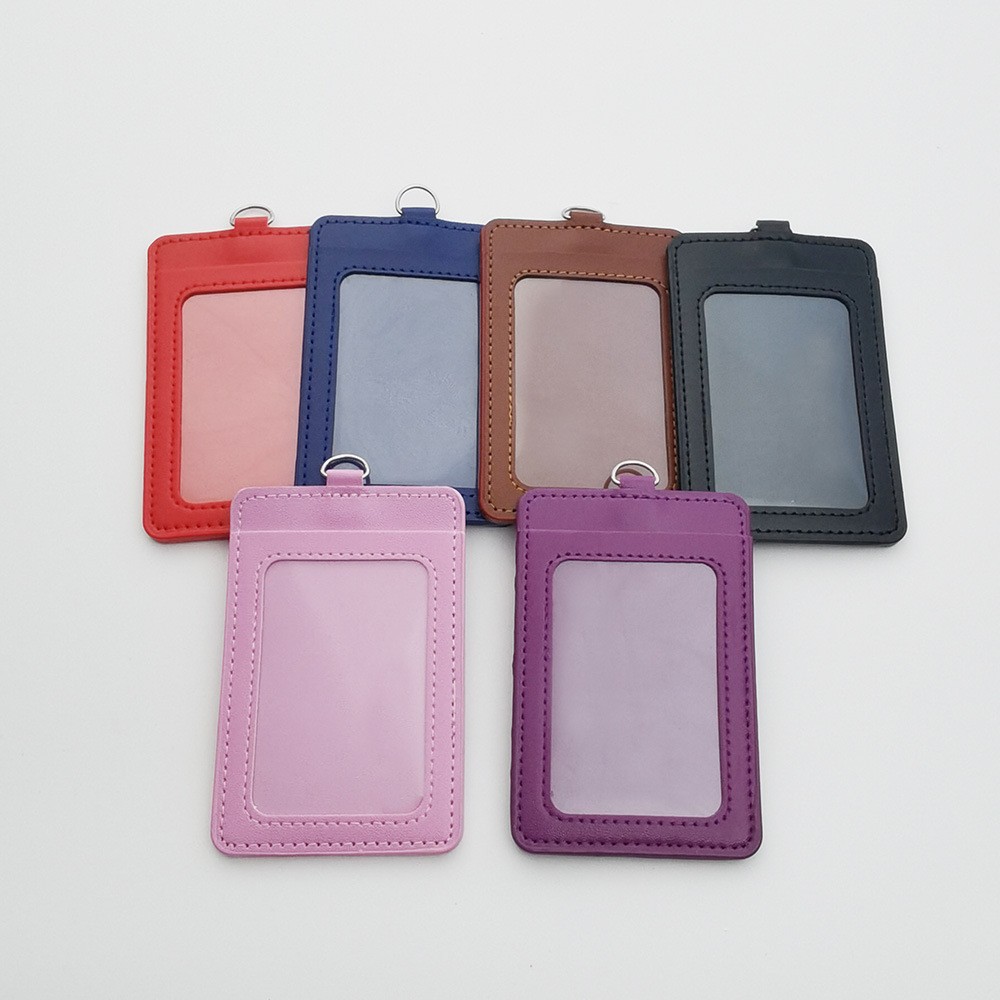 防水展会证/透明塑料卡套/工作卡套/卡砖/卡扣绳琏白底实物图