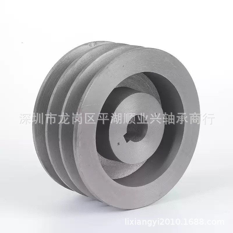 Cast iron pulley, double-groove motor pulley, belt pulley, AB/C/D type single-groove factory direct sales, thickened pulley customization details Picture