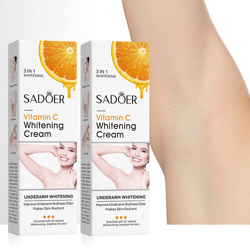 Cross-border export wholesale of SADOER Vitamin C underarm Whitening Cream, Hydrating and whitening Body lotion Specification drawing