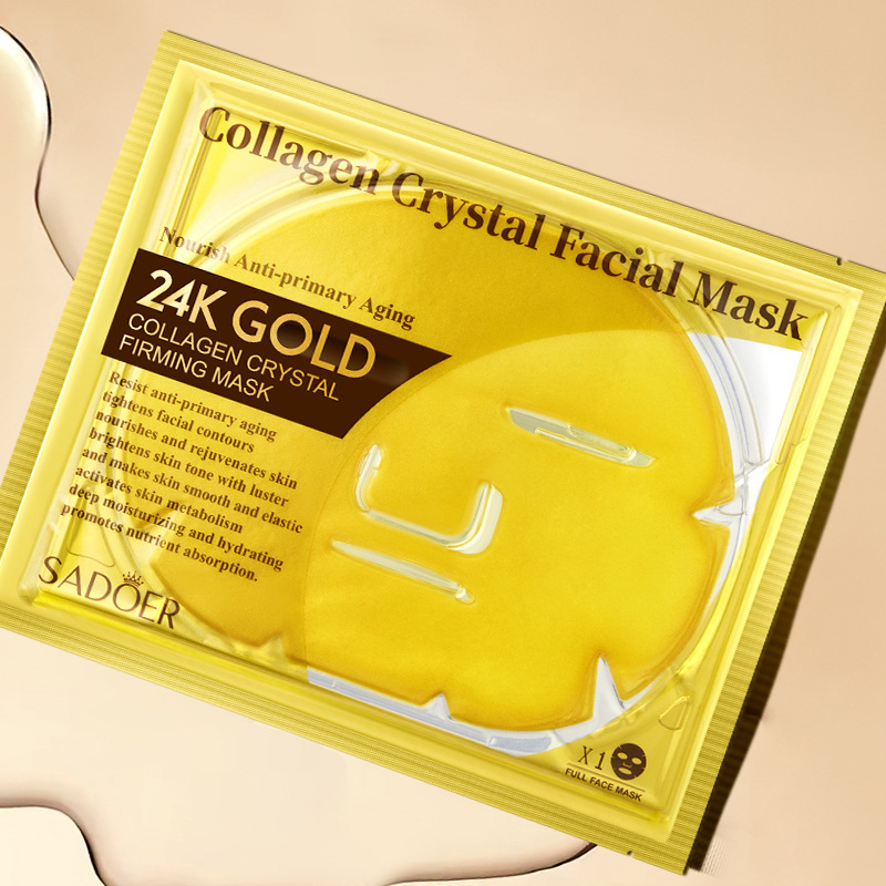 Cross-border wholesale of SADOER24k gold Collagen Crystal Firming and Moisturizing Mask in English Item Picture