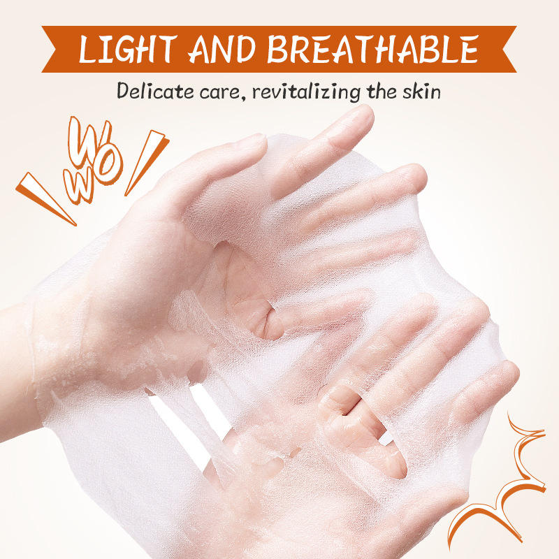 Cross-border wholesale of SADOER Squirrel Orange Nourishing and Repairing Facial mask in English Specification drawing