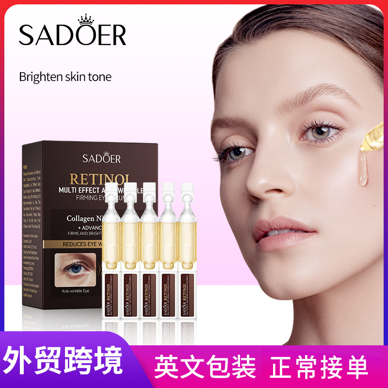 All-english SADOER Retinol Multi-effect Anti-Wrinkle Firming single-use Eye Serum cross-border export wholesale full figure