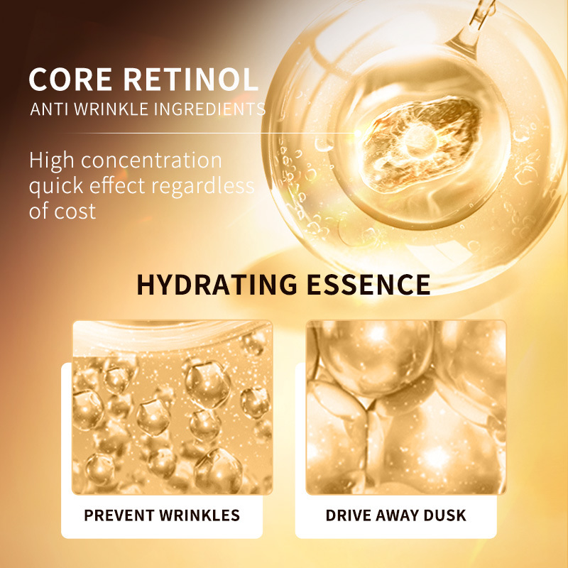 SADOER Retinol Luxury Moisturizing Eye Serum in Full English moisturizes the eye area and improves dryness. Cross-border export wholesale Application Scenario