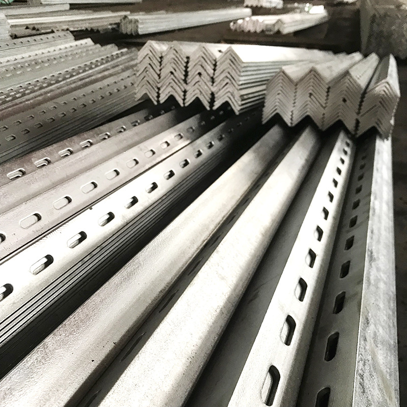 The manufacturer supplies perforated Angle steel brackets, galvanized double-hole Angle steel in all specifications, and q235 Angle iron can be delivered to the factory Specification drawing