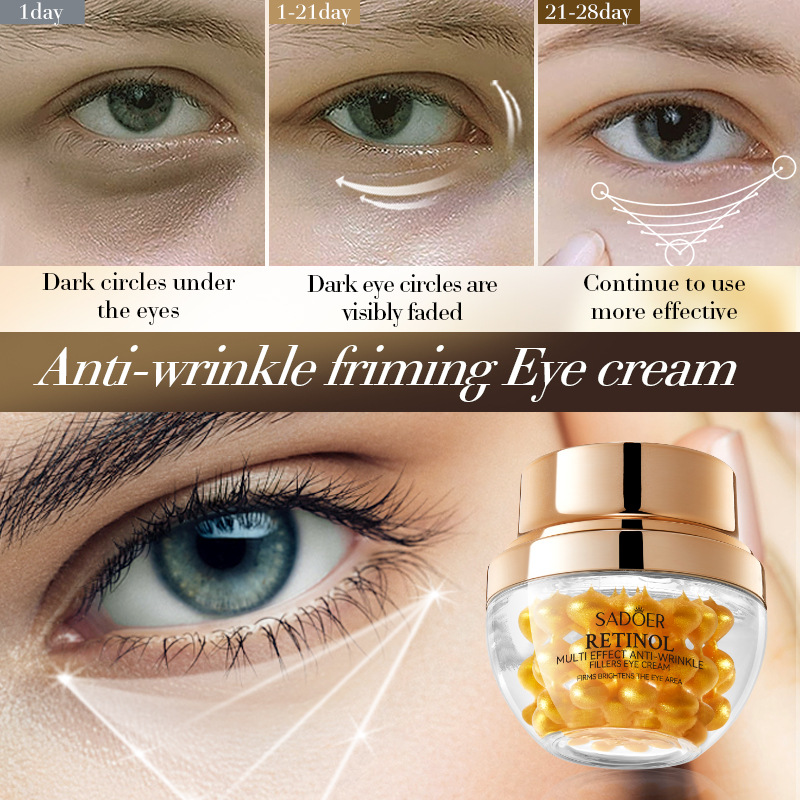 Cross-border wholesale of SADOER Retinol Multi-effect anti-wrinkle Firming Cream, Hydrating and Moisturizing Eye Cream in English details Picture