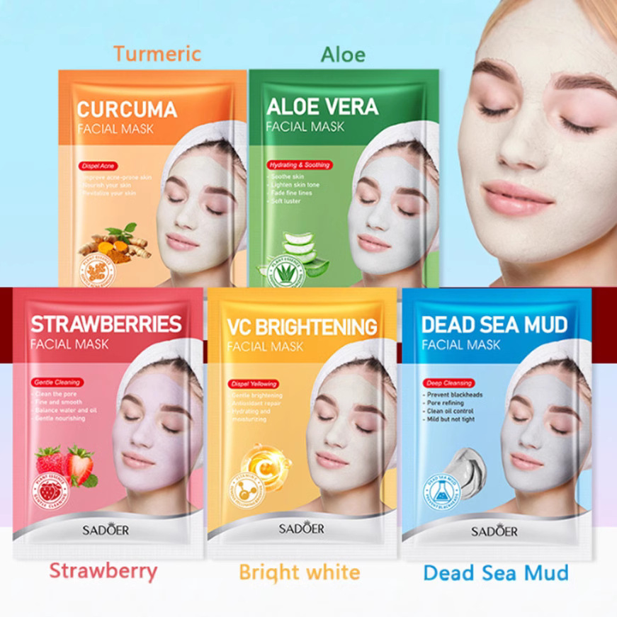 Cross-border wholesale of SADOER Dead Sea Mud Deep Cleansing Mask, Whitening and Blackhead Removal Mask in full English full figure