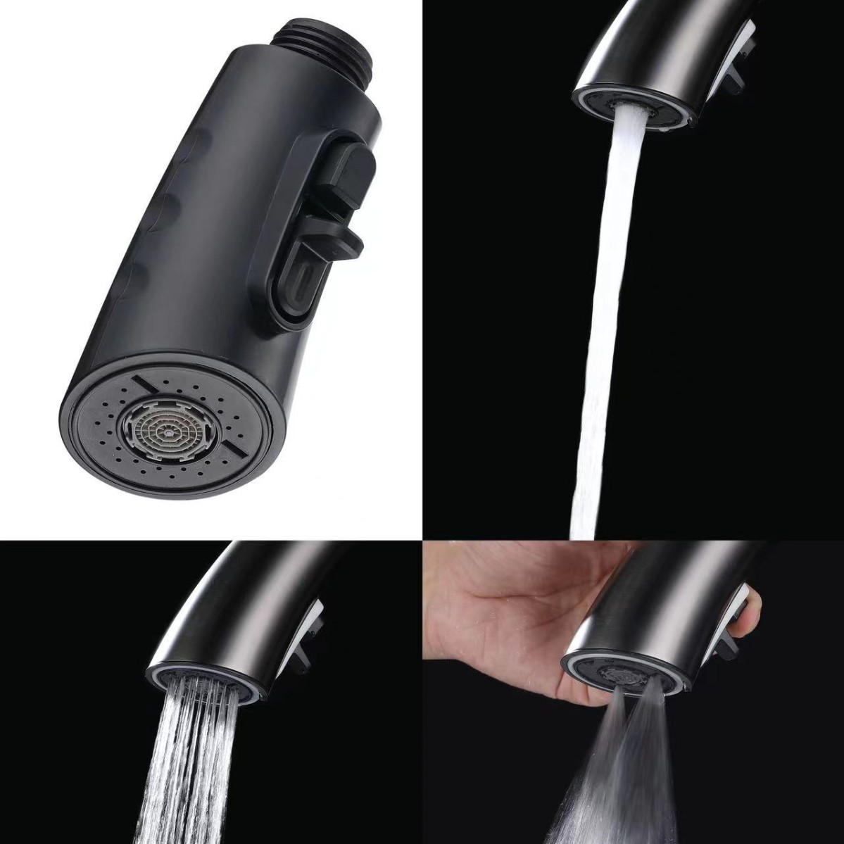 Cross-border pull-out faucet replacement head accessories for foreign trade factories, washbasin faucet anti-splash head pull-out and retractable head Application Scenario