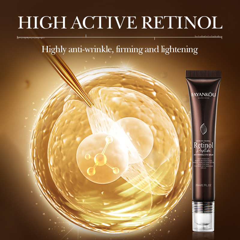 All-english FAYANKOU Retinol Peptide Anti-Wrinkle Eye Serum and Hydrating Serum Cross-border export wholesale Specification drawing