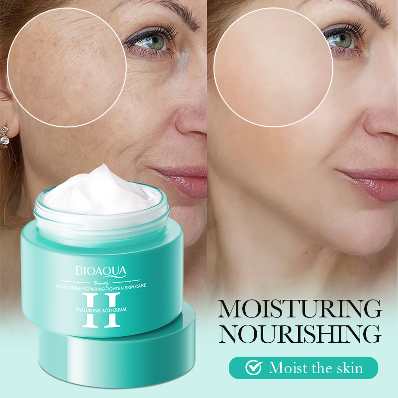 All-english BIOAOUA Hyaluronic Acid Moisturizing and Repairing Cream, Hydrating and rejuvenating Cream, cross-border export wholesale Item Picture