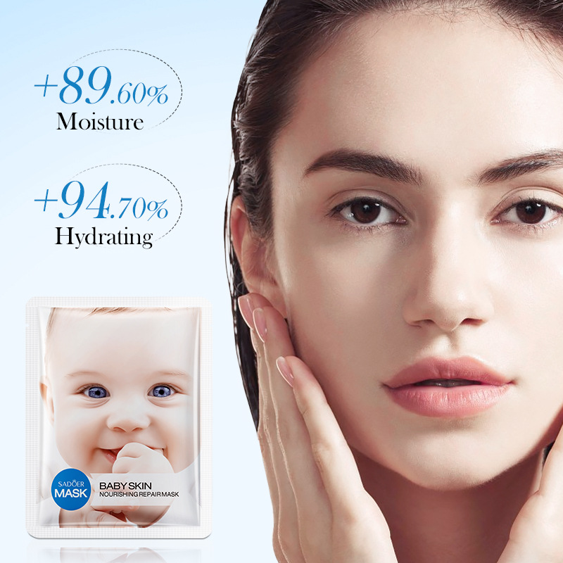 Full English SADOER Baby Skin Softening and Moisturizing Mask Patch Moisturizing and hydrating Mask cross-border export wholesale Application Scenario