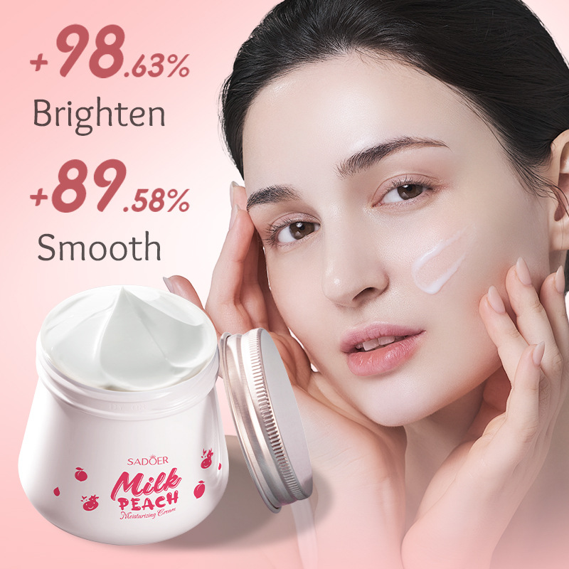 SADOER Milk Peach Moisturizing Cream Smooth, Fine and hydrating Skin Cream Cross-border export wholesale Specification drawing