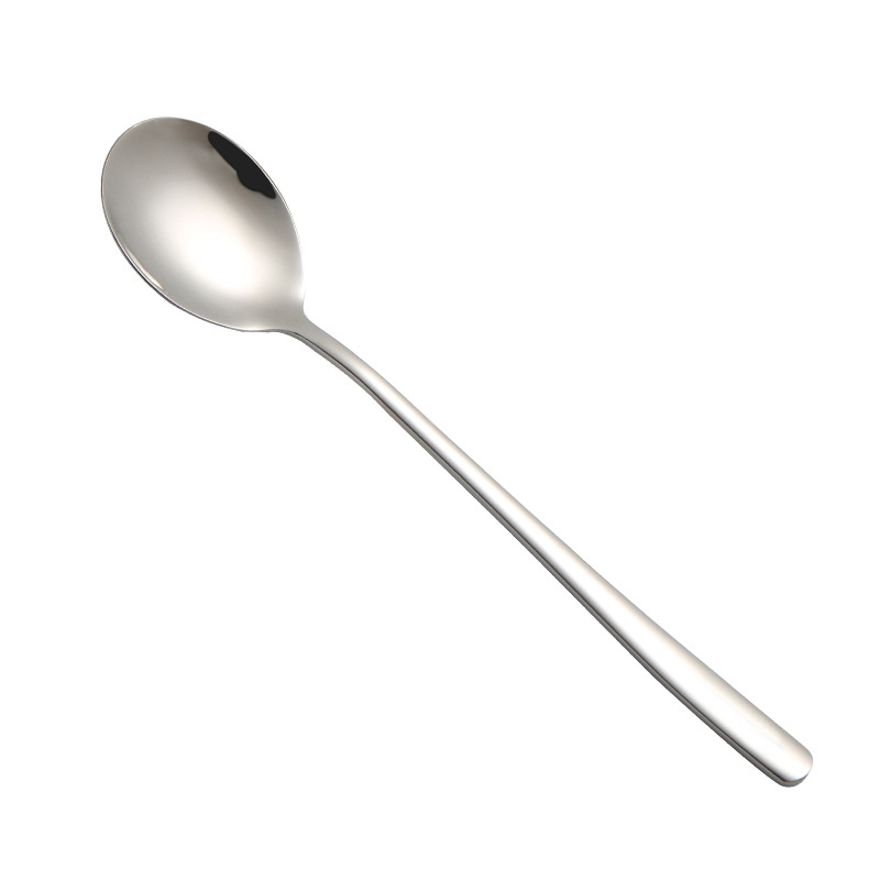 Direct-sale 304 stainless steel spoons, adult household rice spoons, main dining spoons, Korean long-handled spoons, thickened spoons, Western dining spoons Item Picture