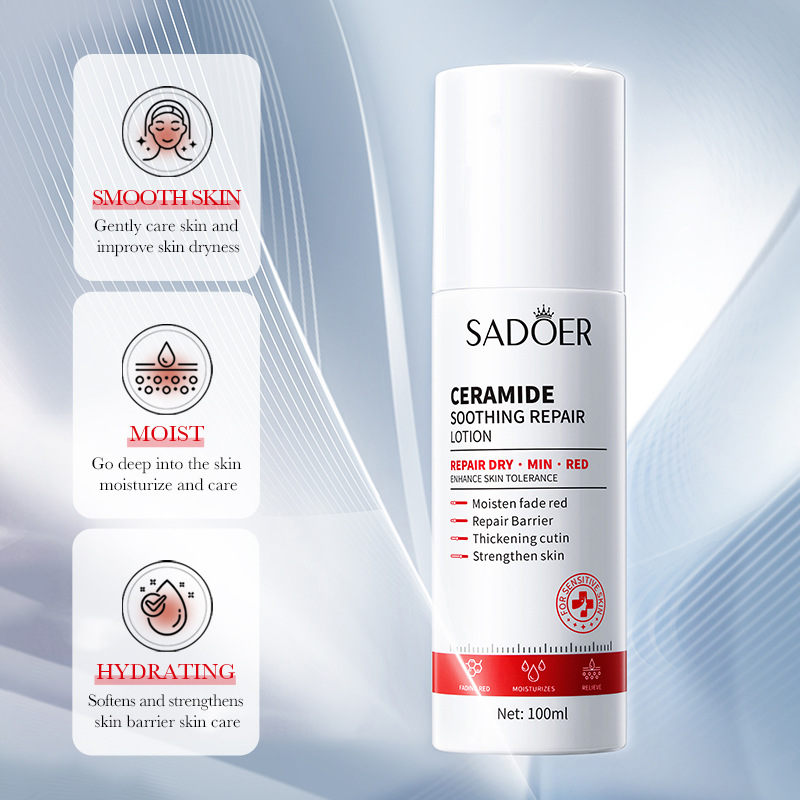 Cross-border wholesale of SADOER ceramide Soothing and Repairing Moisturizing Lotion (for sensitive skin) in English details Picture