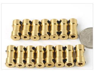 High-quality couplings for ship and vehicle models, motor connection parts, rigid couplings for various hole diameters details Picture