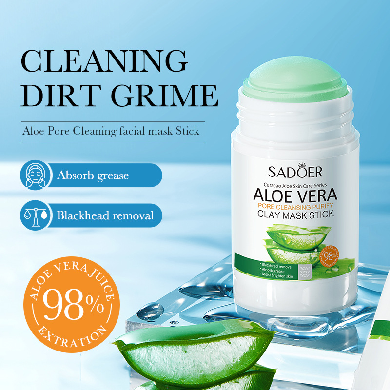 Cross-border wholesale of SADOER aloe Vera pore-Cleansing Solid Mask for cleansing facial mud details Picture