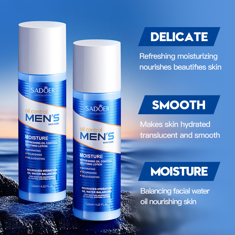 Cross-border export wholesale of SADOER Men's Refreshing Oil-Control Soothing Lotion and Hydrating Moisturizing Cream details Picture