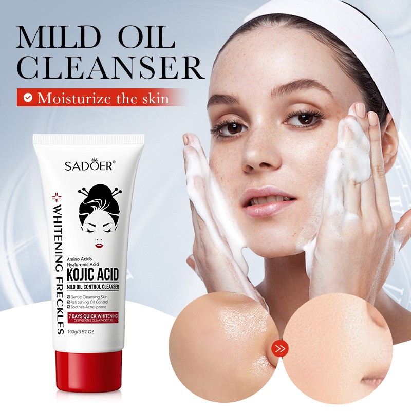 The all-English SADOER kojic acid mild oil-control facial cleanser is cleansing and non-irritating. Cross-border export wholesale details Picture