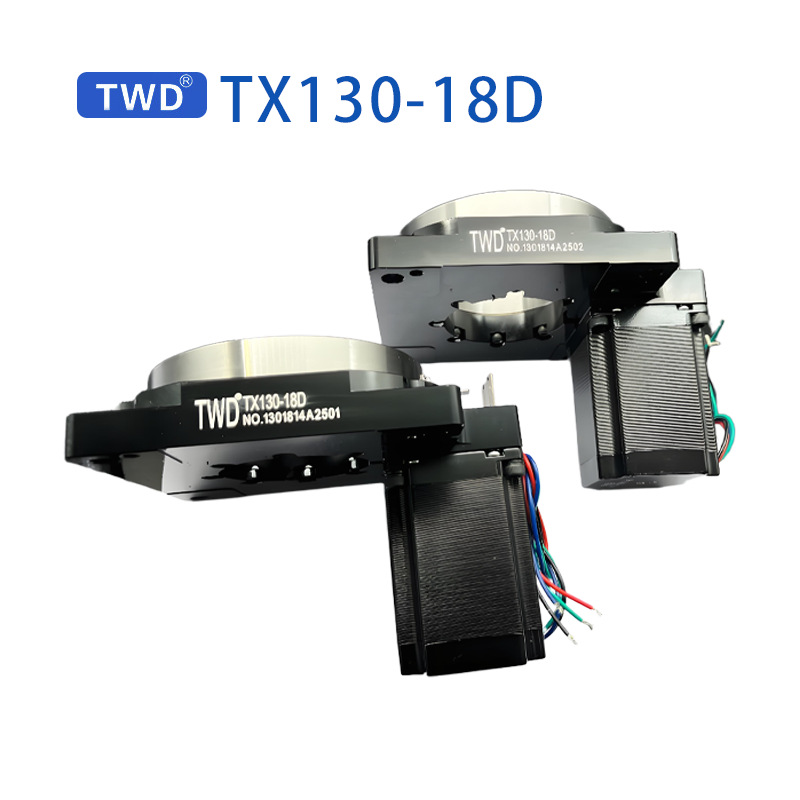 The high-precision hollow rotary platform TX130-18D series is paired with a stepper positioning platform rotary platform Item Picture