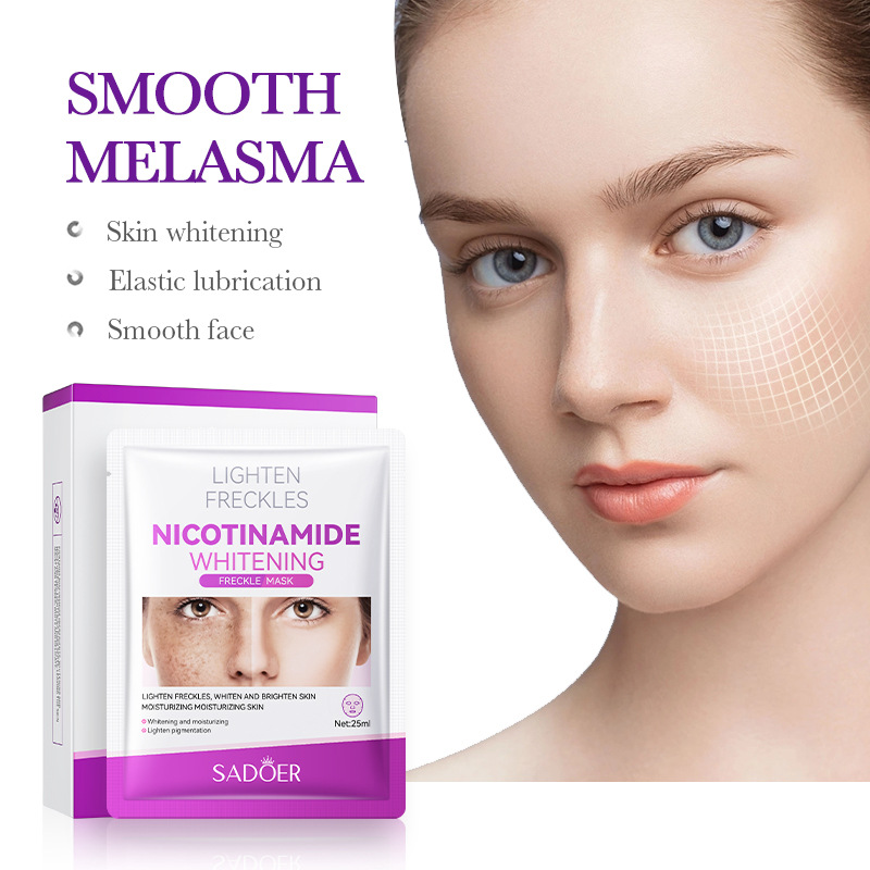 Cross-border wholesale of all-English SADOER niacinamide whitening and freckle-removing Mask, Hydrating, Moisturizing, spot-removing and brightening mask details Picture