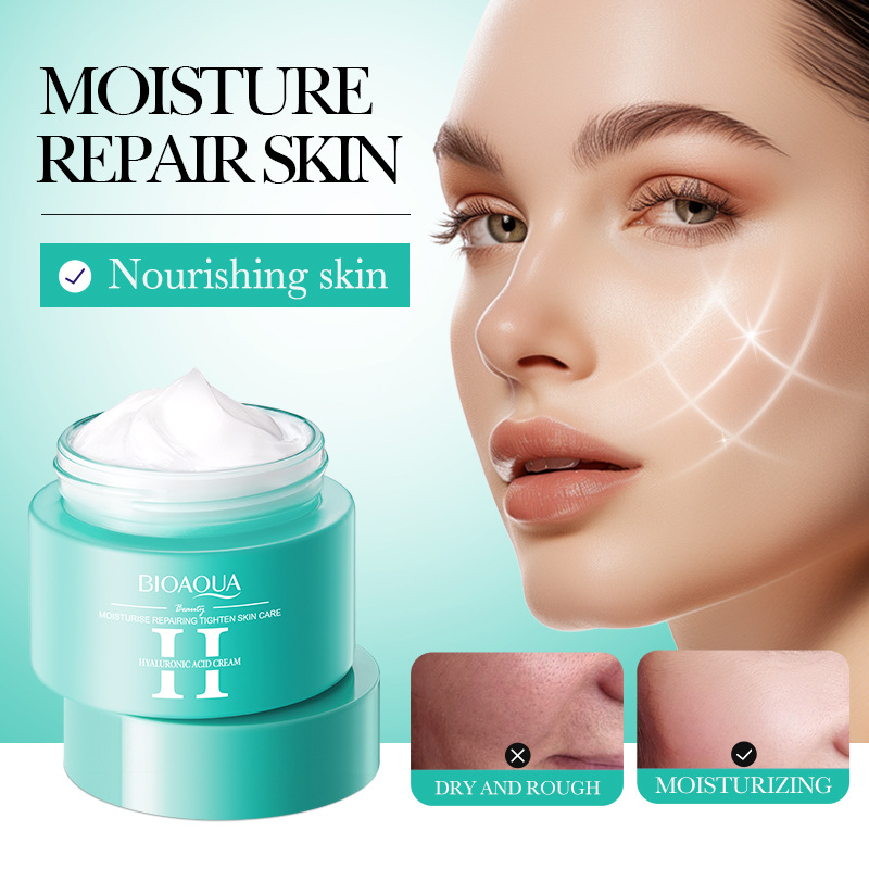 Full English BIOAOUA Hyaluronic acid Moisturizing skin Care product set, facial Cleanser, Cream and Eye cream, cross-border export wholesale details Picture