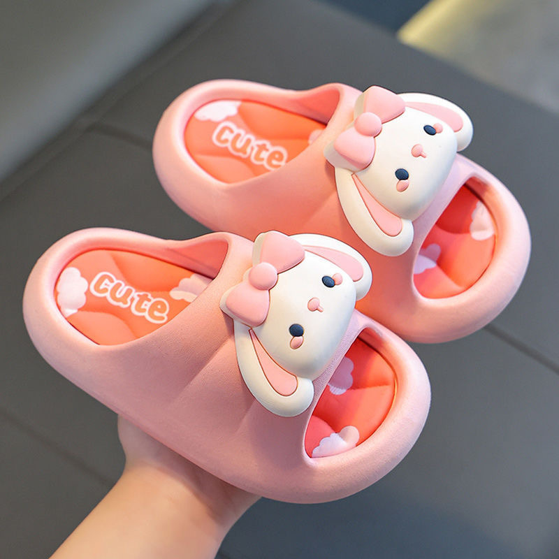 Baby slippers, cute cartoon for girls, summer outerwear, soft soles for home use, bathroom comfort, anti-slip, cool slippers for children 82 details Picture