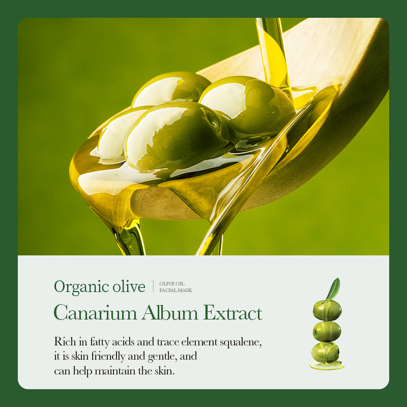 Cross-border wholesale of all-English ZOZU olive oil Soothing and firming Facial mask Hydrating and Moisturizing Mask Application Scenario