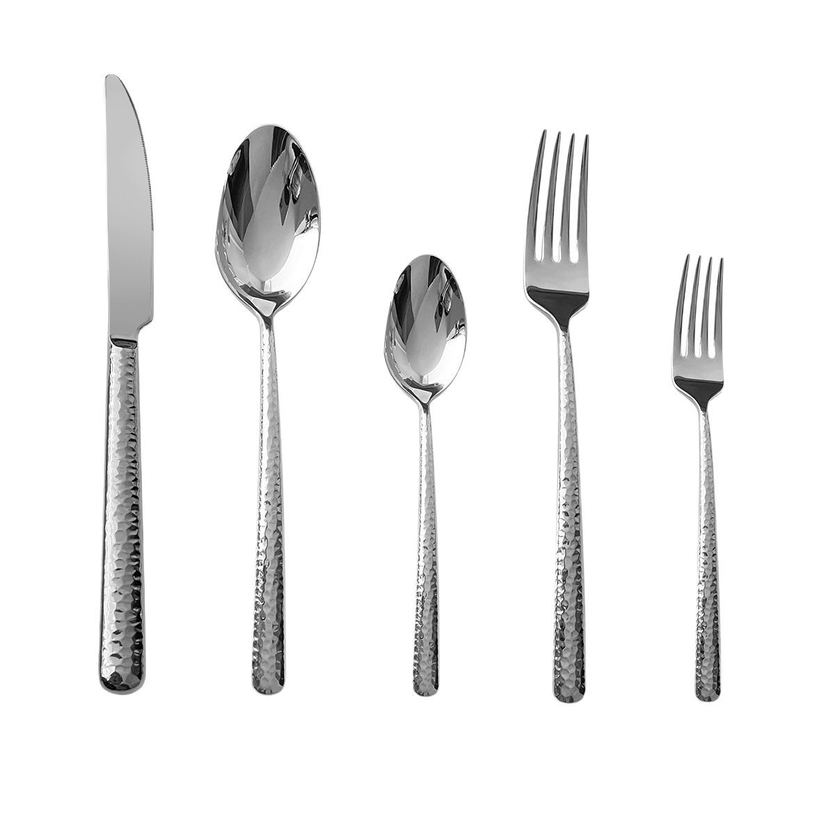 304 stainless steel steak knife and fork, Western restaurant knife, fork and spoon set, high-end hotel tableware, thickened Western tableware Item Picture