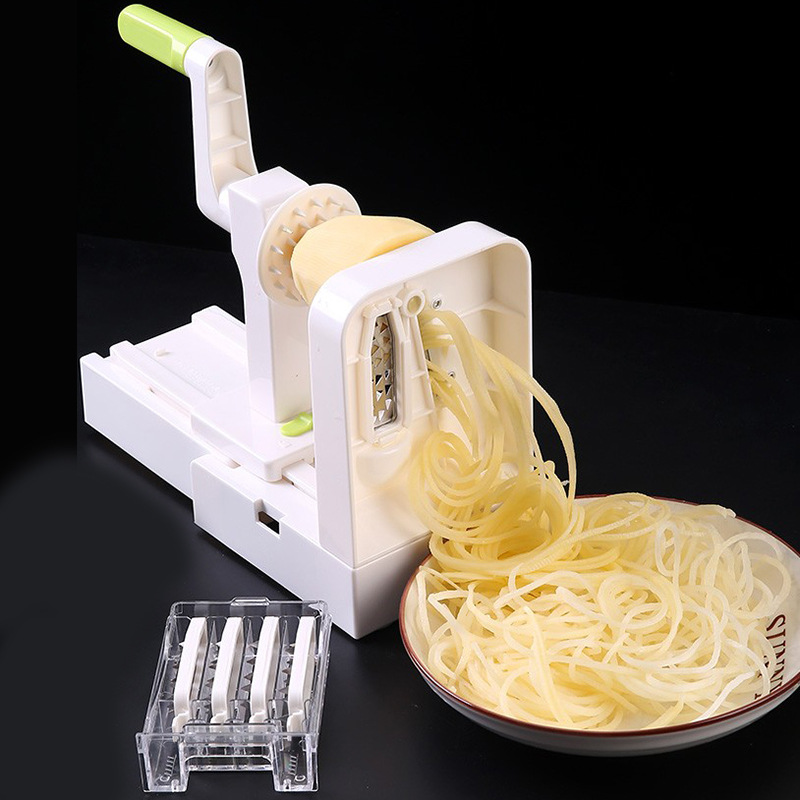 In stock: Waterfall shredded potatoes, noodles, extra-long shredded hot pot, hand-cranked, sliced vegetables, carrots, shredded and rolled full figure