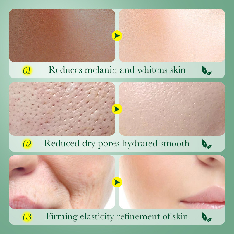 Cross-border export wholesale of SADOER licorice VC Hydrating Whitening Nourishing Sleep Mask and Moisturizing Mask in full English Specification drawing