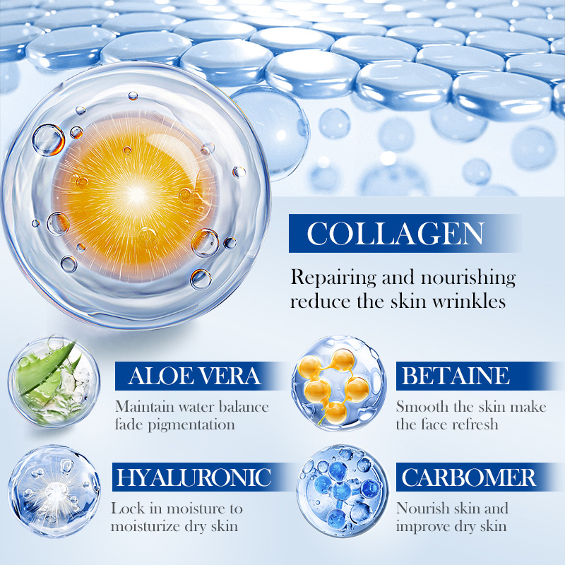 FAYANKOU Collagen Anti-wrinkle Repair Moisturizing Aloe Vera Gel Cross-border Export Wholesale Application Scenario