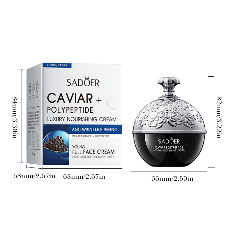 Cross-border export wholesale of SADOER caviar Peptide Luxury skin Care Natural Cream and Moisturizing cream in full English Item Picture