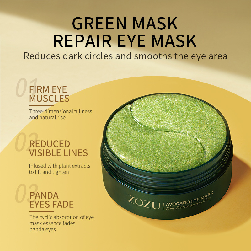 Cross-border wholesale of the full range of ZOZU Gold eye mask Hydrating and Moisturizing Eye Mask Patches in English details Picture