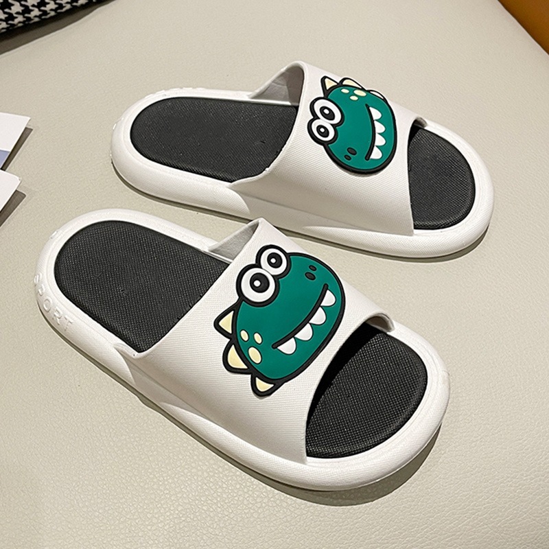 Women's summer home indoor couple cartoon cute bath anti-slip and poop feel slippers for men to wear outside 53 Specification drawing