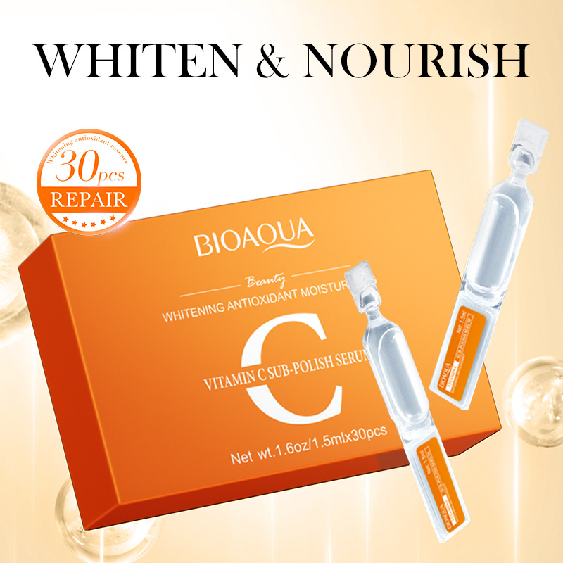 Full English BIOAQUA Vitamin C Whitening and Antioxidant skin care product set, face cream and eye cream, cross-border export wholesale Item Picture