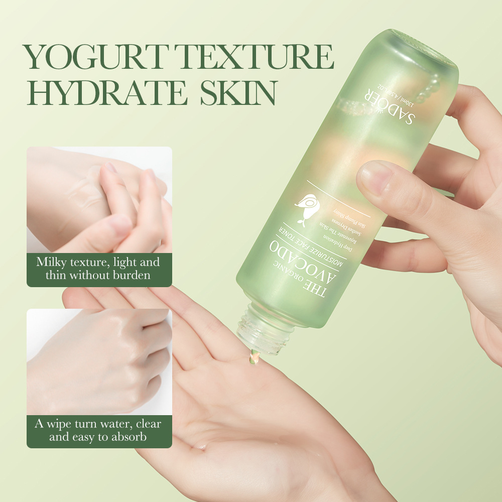 All-english SADOER organic avocado Moisturizing toner, hydrating and moisturizing water, cross-border export wholesale Item Picture