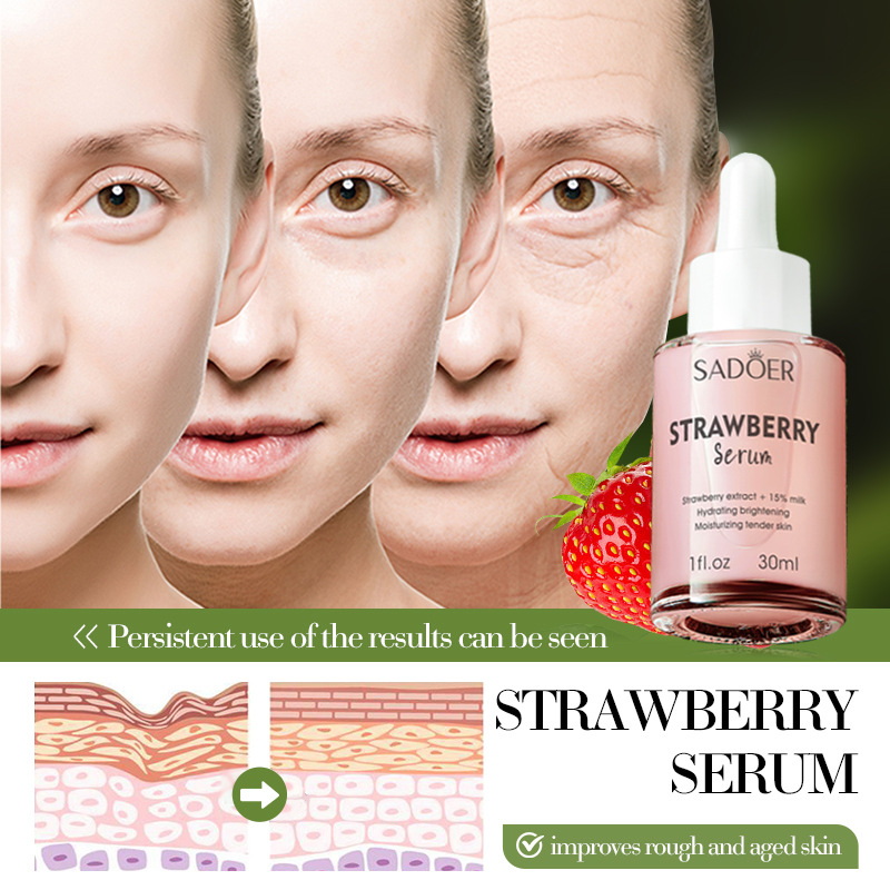 Full English SADOER Strawberry Fruit Milk Essence Moisturizing and Hydrating Essence Cross-border export wholesale Item Picture